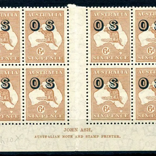 1931/47 6d pale chestnut, CofA wmk, Plate 4 Ash ...