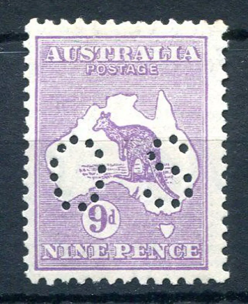 1929/30 9d pale violet, Die IIB, SMW perfined ... Image 1++