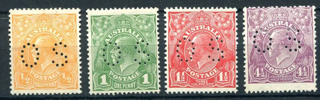 1926/30 ½d pale orange (MUH), 1d green Die II ... Image 1++