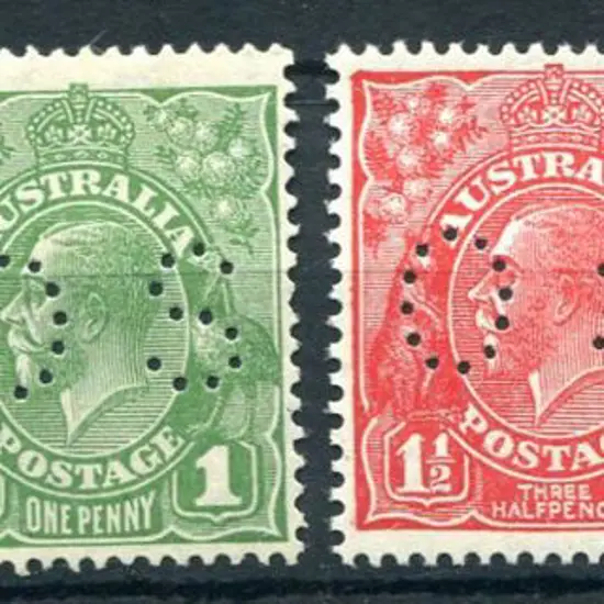 1926/30 ½d pale orange (MUH), 1d green Die II ...