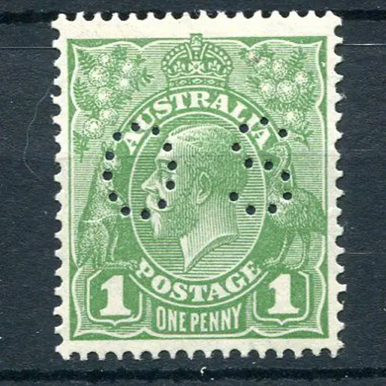 1926/30 1d green Die II SMW, perf. 13½x12½ ...