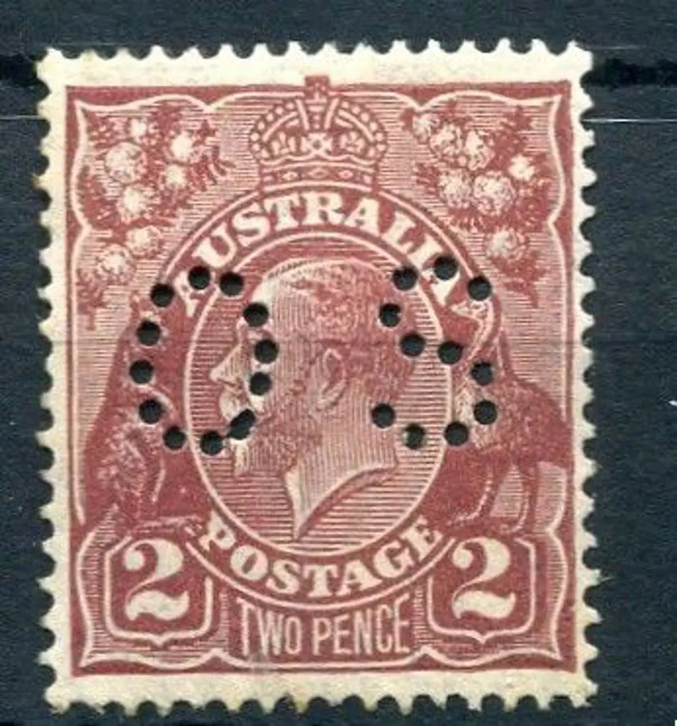1926/30 2d red-brown, SMW perf. 13½x12½ perfined ... Image 1++