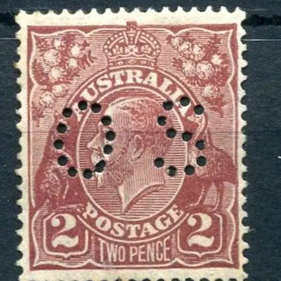 1926/30 2d red-brown, SMW perf. 13½x12½ perfined ...