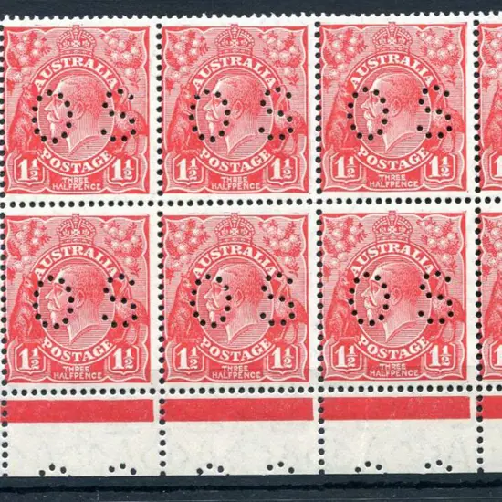 1926/30 1½ red, SMW perf. 13½x12½ in lower left ...