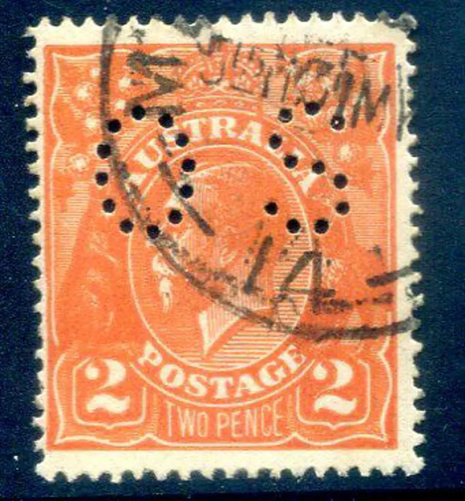 1914/20 2d intense orange-aniline KGV single wmk ... Image 1++