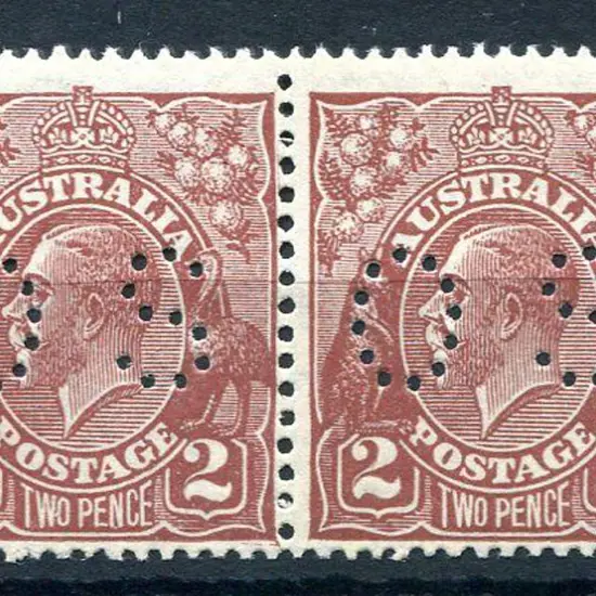 1926/30 2d red-brown, SMW perf. 13½x12½ perfined ...