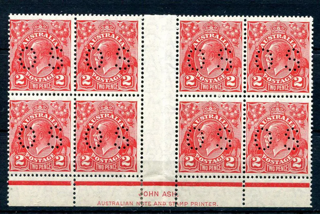 1926/30 2d golden-scarlet, Die III, SMW perf. ... Image 1++