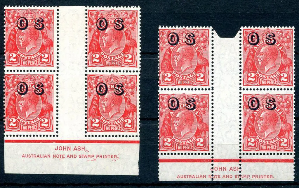 1926/30 2d golden-scarlet, SMW John Ash imprint ... Image 1++