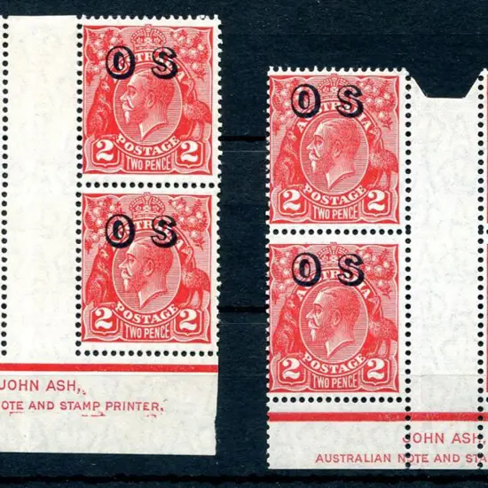 1926/30 2d golden-scarlet, SMW John Ash imprint ...