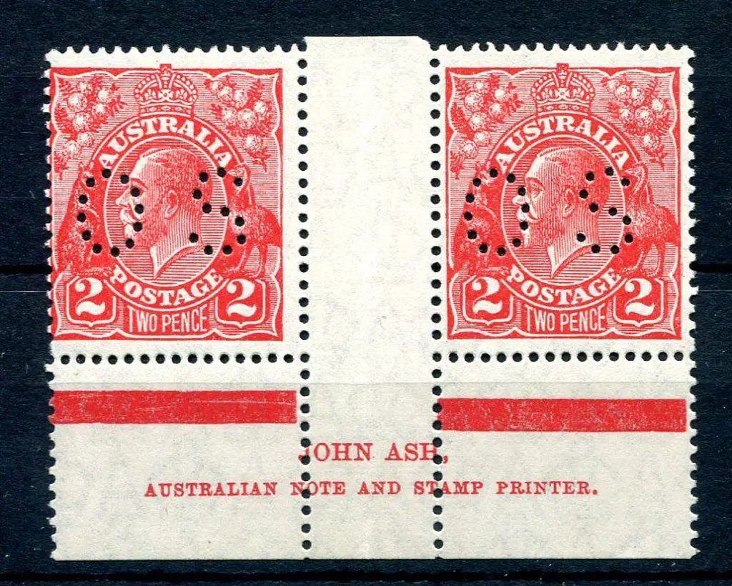 1926/30 2d pale golden-scarlet, SMW perf. 13½x12½ ... Image 1++