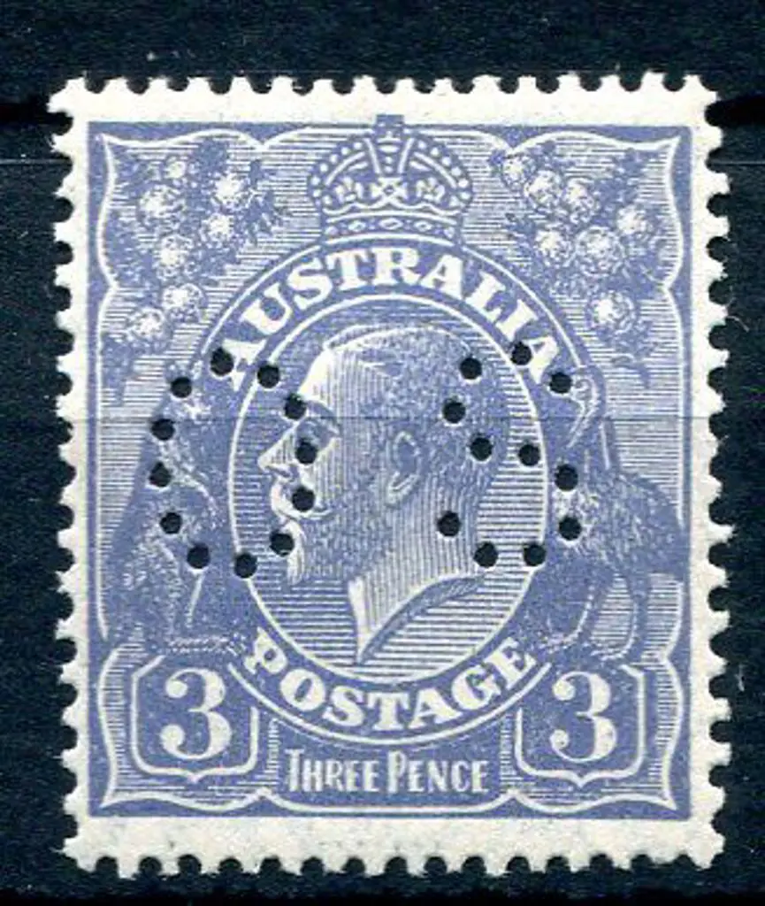 1926/30 3d dull blue, Die Ia, Type A, SMW perf. ... Image 1++