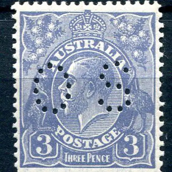 1926/30 3d dull blue, Die Ia, Type A, SMW perf. ...