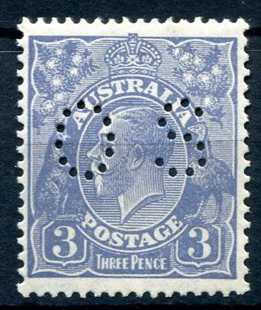 1926/30 3d pale dull blue Die Ia Type A perfined ... Image 1++