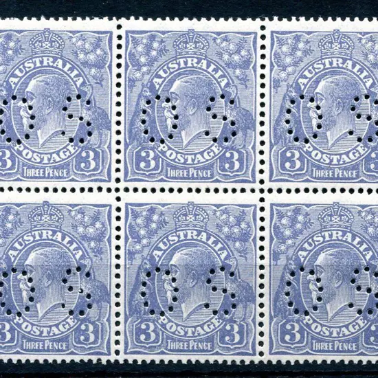 1926/30 3d pale dull blue, SMW perf. 13½x12½ block ...
