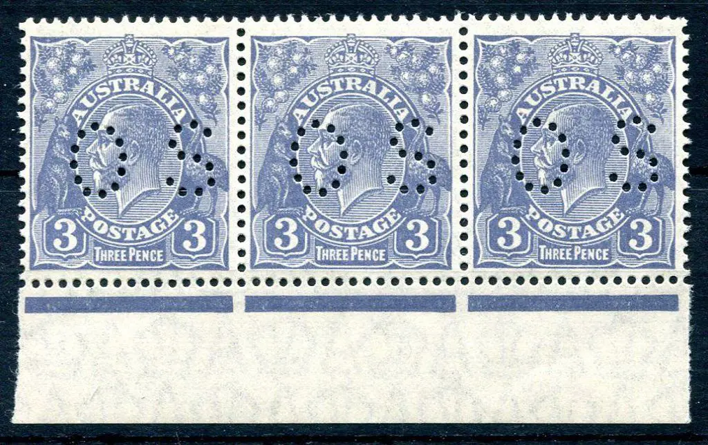 1926/30 3d dull blue, Die II SMW perf 13½x12½ in ... Image 1++