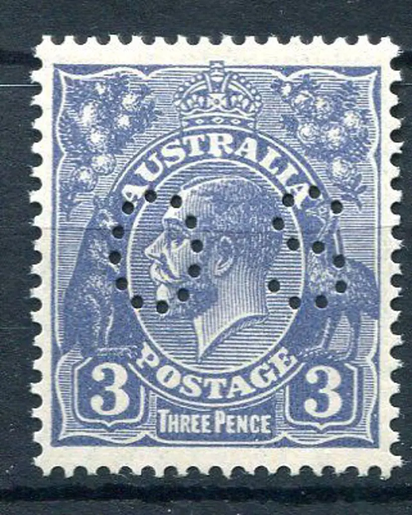 1926/30 3d deep blue Die II, SMW perf. 13½x12½ ... Image 1++