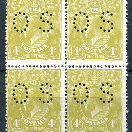 1918/23 4d olive-yellow, single wmk, perf. 14 ...