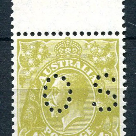 1926/30 4d greenish olive as above but with top ...