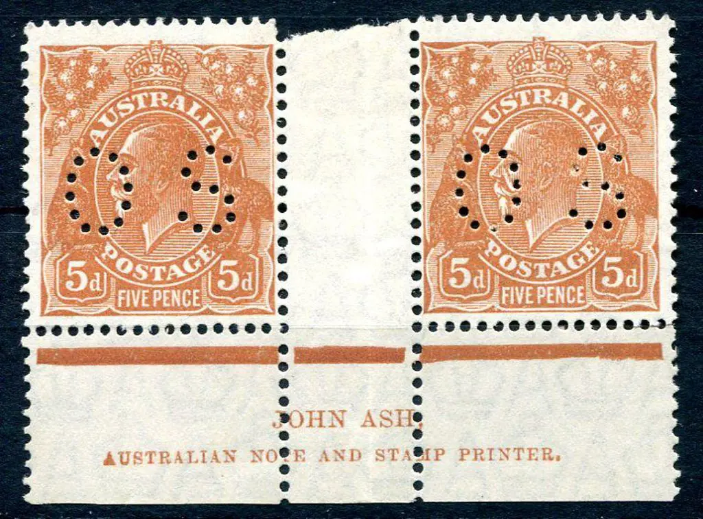 1926/30 5d orange-brown, SMW perf 13½x12½ John Ash ... Image 1++