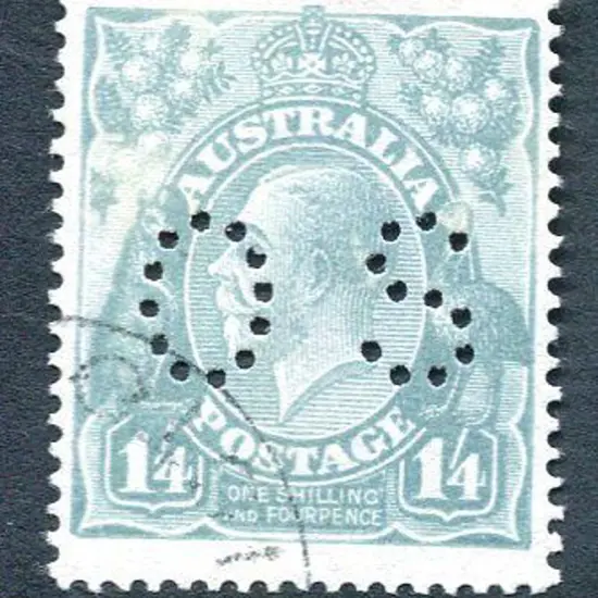 1914/20 1/4d turquoise-blue KGV single wmk with ...