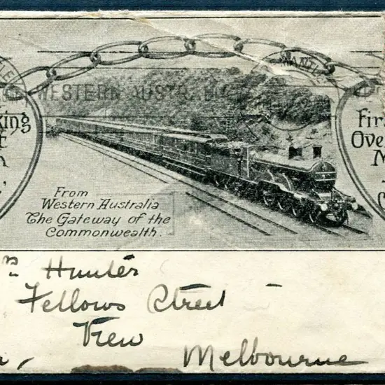 1917 (24th Oct) "Linking East with West via First ...