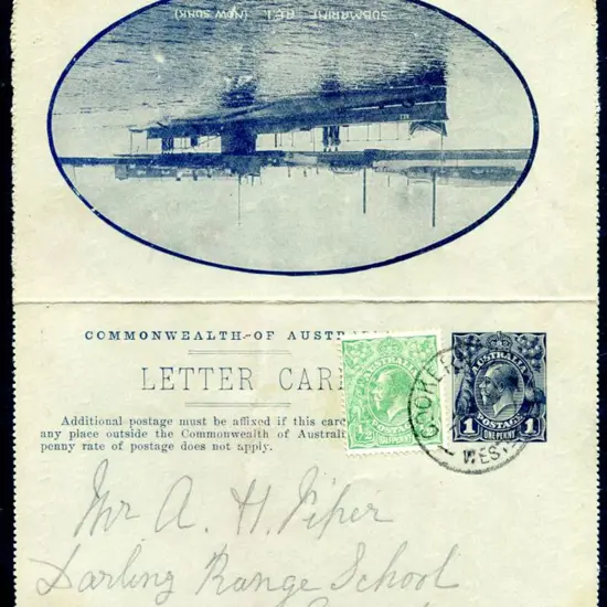 1919 (6th July) "Submarine AE.1. (now sunk)" 1d ...