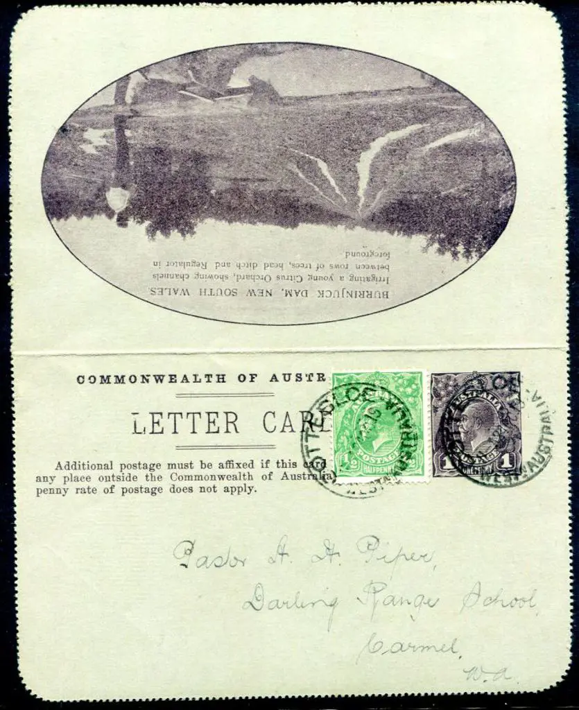 1919 (24th Oct) "Burrinjuck Dam, New South Wales" ... Image 1++