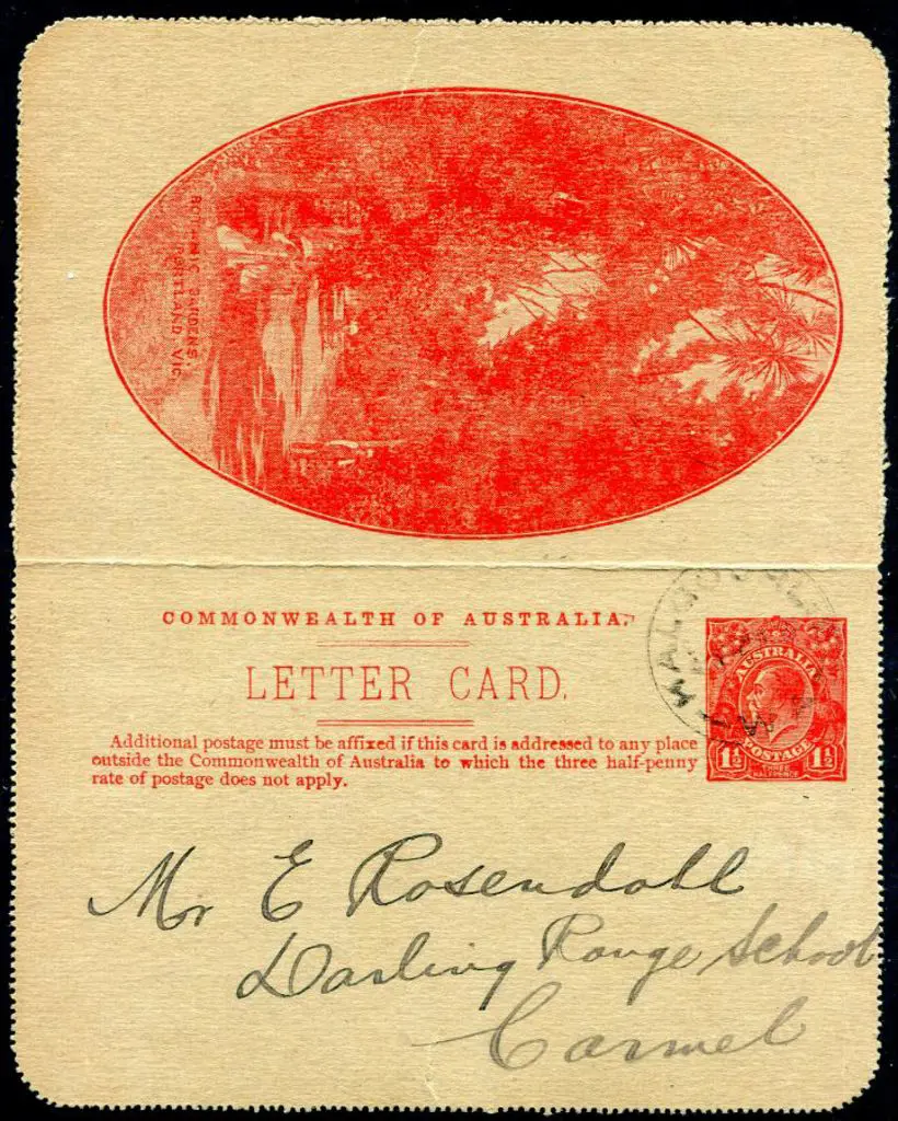 1924 (2nd Dec) "Botanical Garden, Portland, Vic" ... Image 1++