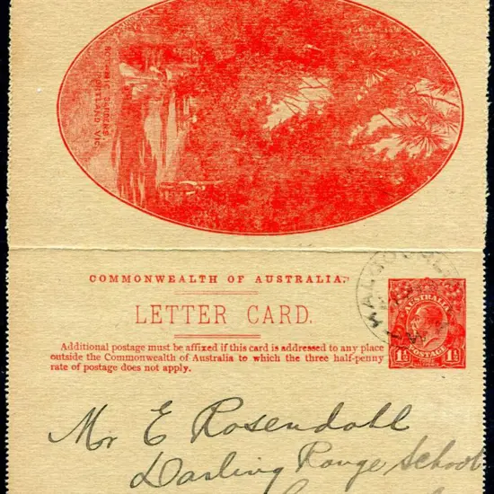 1924 (2nd Dec) "Botanical Garden, Portland, Vic" ...