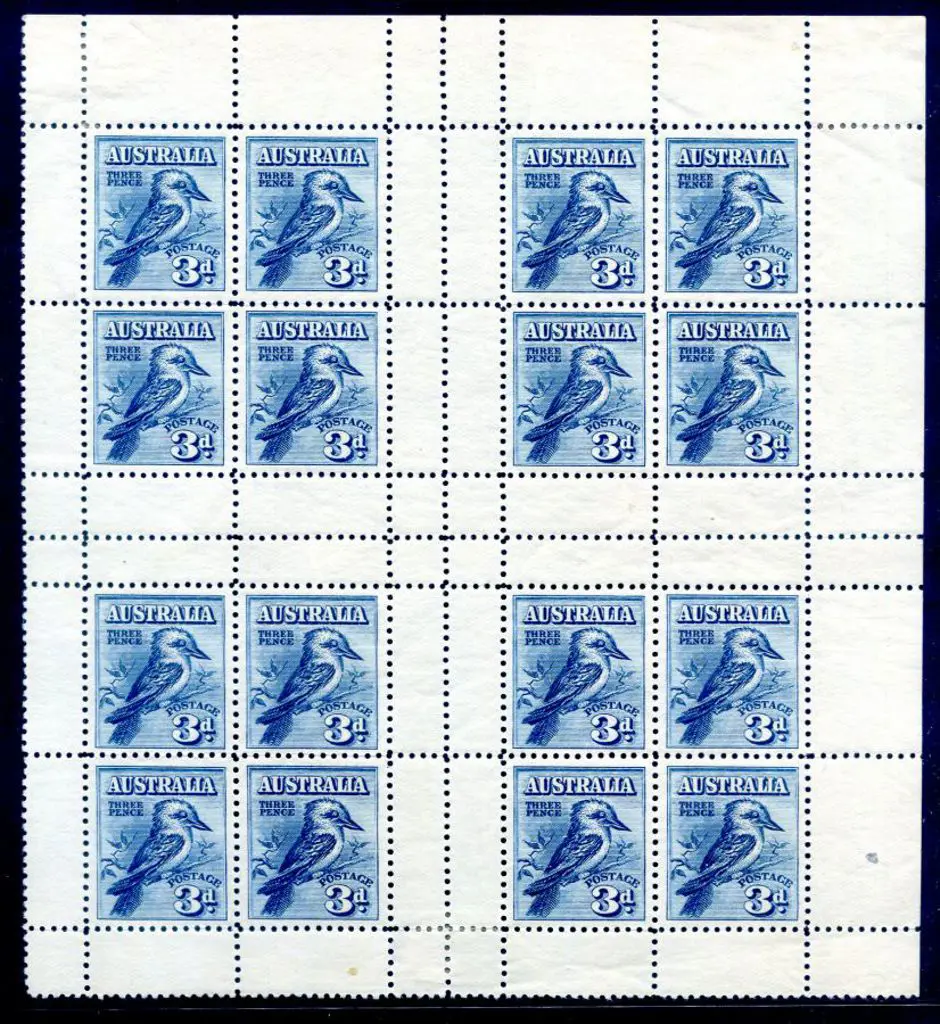 1928 Kookaburra Exhibition Miniature Sheet top ... Image 1++