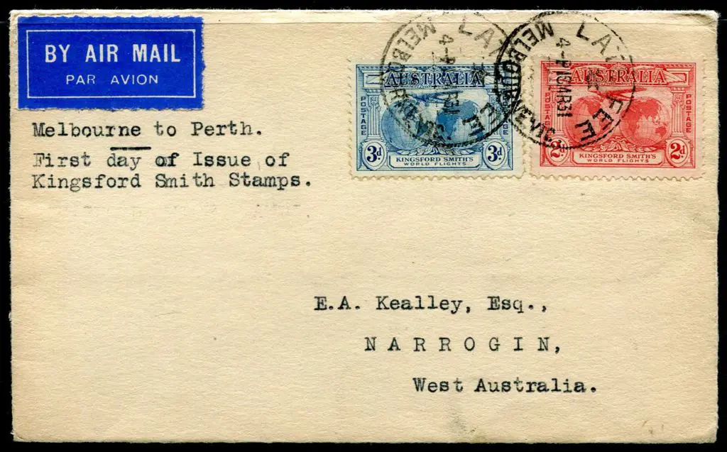 1931 (18th March) 2d & 3d Kingsford Smith commems ... Image 1++