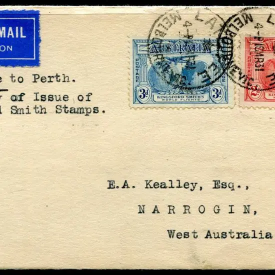 1931 (18th March) 2d & 3d Kingsford Smith commems ...