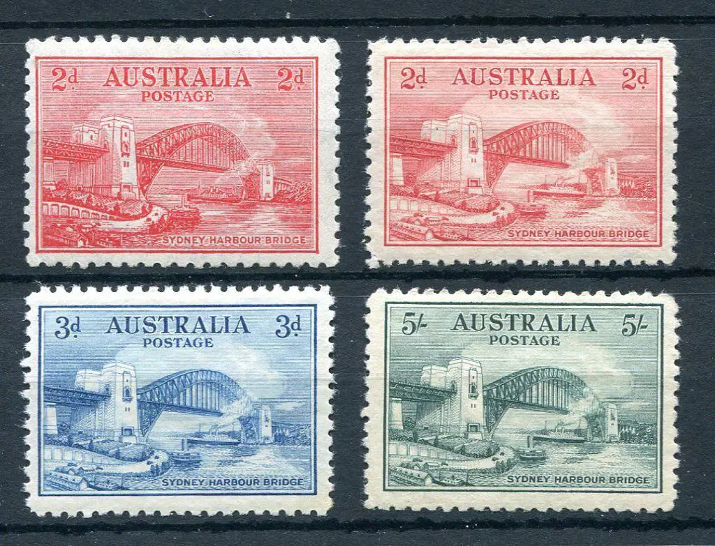 1932 Sydney Harbour Bridge set of 4. MVLH with ... Image 1++