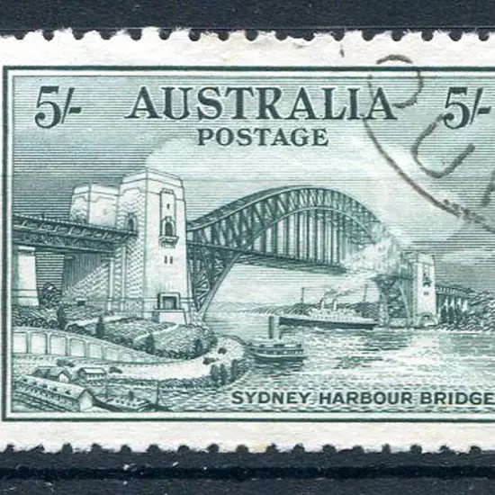 1932 5/- Sydney Harbour Bridge. CTO without gum. ...
