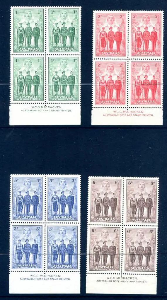 1940 1d to 6d AIF set of 4 in McCracken imprint ... Image 1++