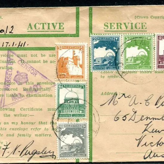1941 "ACTIVE SERVICE" "A.F.W. 307S (Adapted) ...