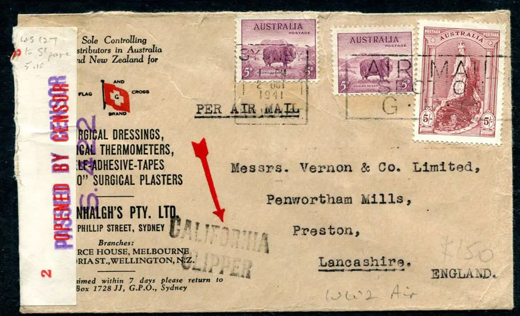 1941 (2nd Oct) Sydney Medical Supplies company env ... Image 1++