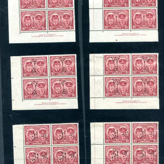 1945 Duke of Gloucester set of 3 in "By ...
