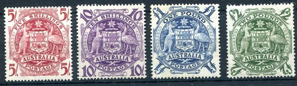 1949/50 Arms set of 4 to £2. Fine MLH, £2 with ... Image 1++