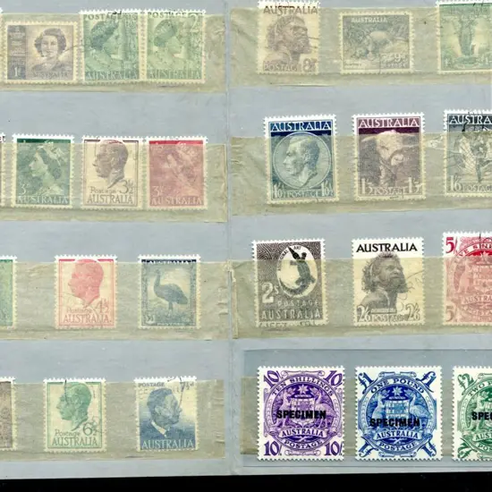 1949/50 10/-, £1 & £2 Arms ovptd "SPECIMEN" with ...