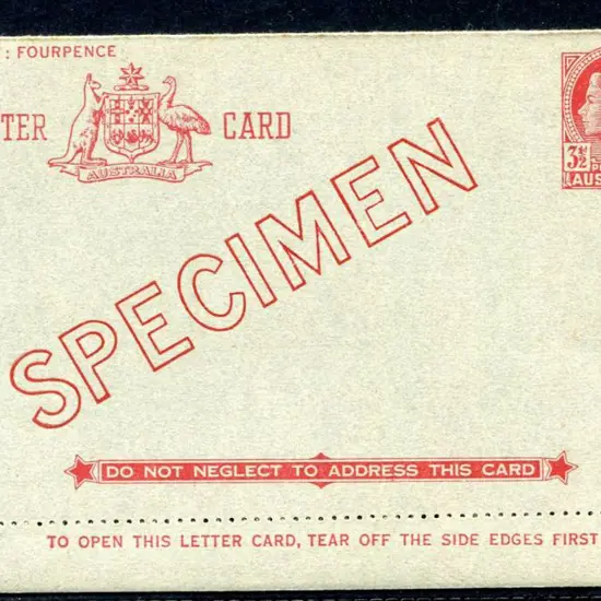 1953/54 3½d red QEII with admonition in red panel ...