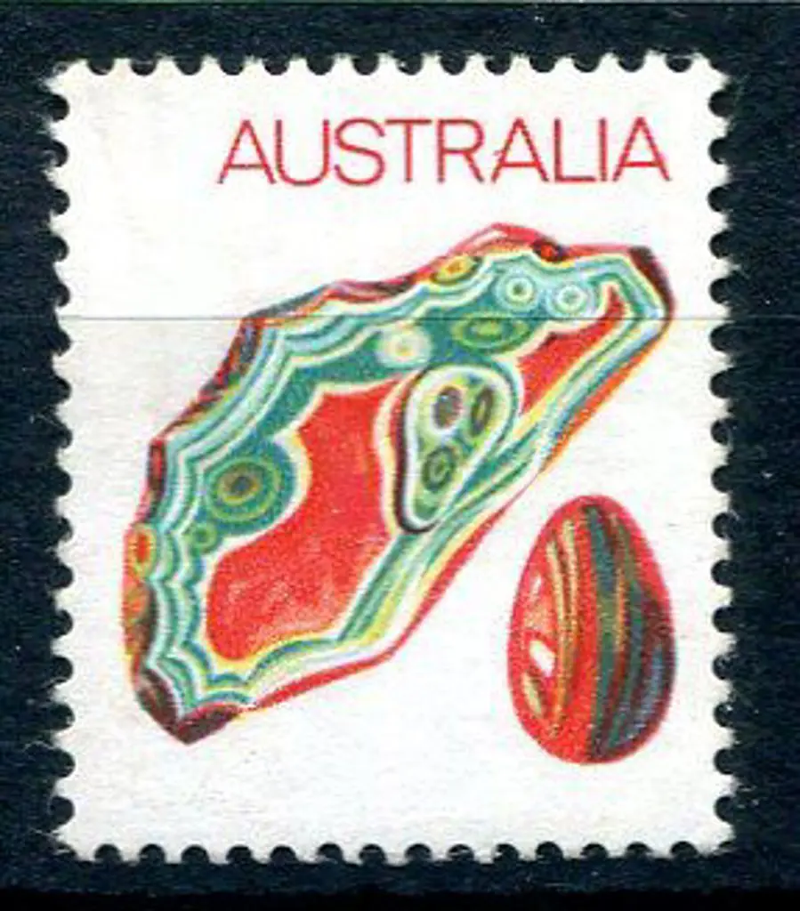 1973 7c Agate with black omitted resulting in "7c" ... Image 1++
