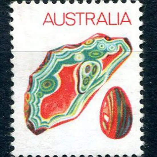 1973 7c Agate with black omitted resulting in "7c" ...