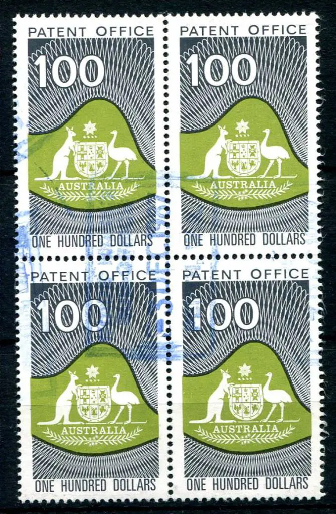 1987 $100 "PATENT OFFICE" Revenue featuring ... Image 1++