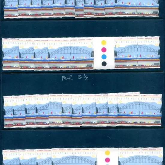1992 45c Sydney Harbour Bridge se-tenant pairs in ...