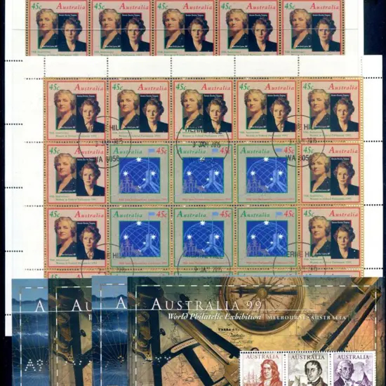 1993 ICY Reversed Panes of 25 plus 1999 Navigators ...