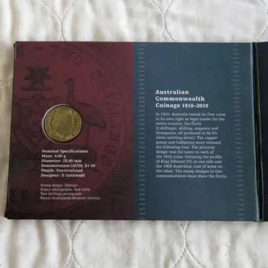 2010 "Australian Commonwealth Coinage 1910-2010" ...