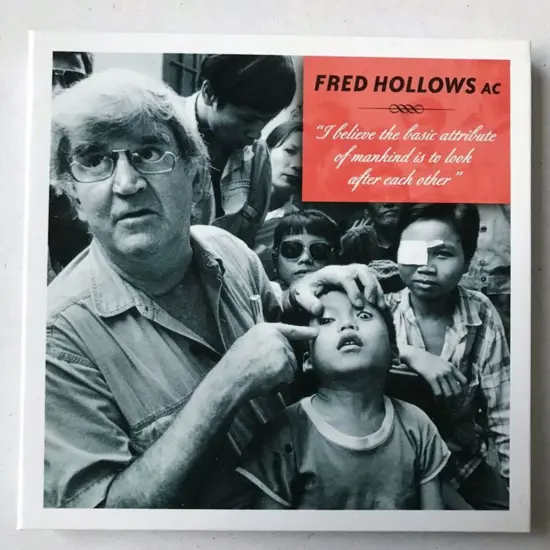 2012 Fred Hollows 45c & 60c M/S & medallion folder ...