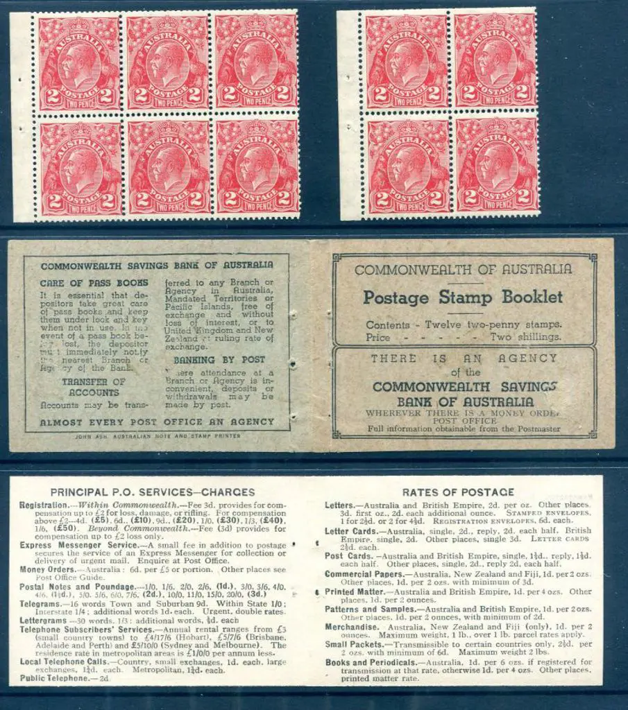 1935/37 2/- KGV booklet exploded on Hagner with ... Image 1++
