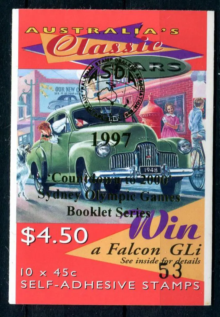 1997 $4.50 Classic Cars S/A ovptd "Countdown to ... Image 1++